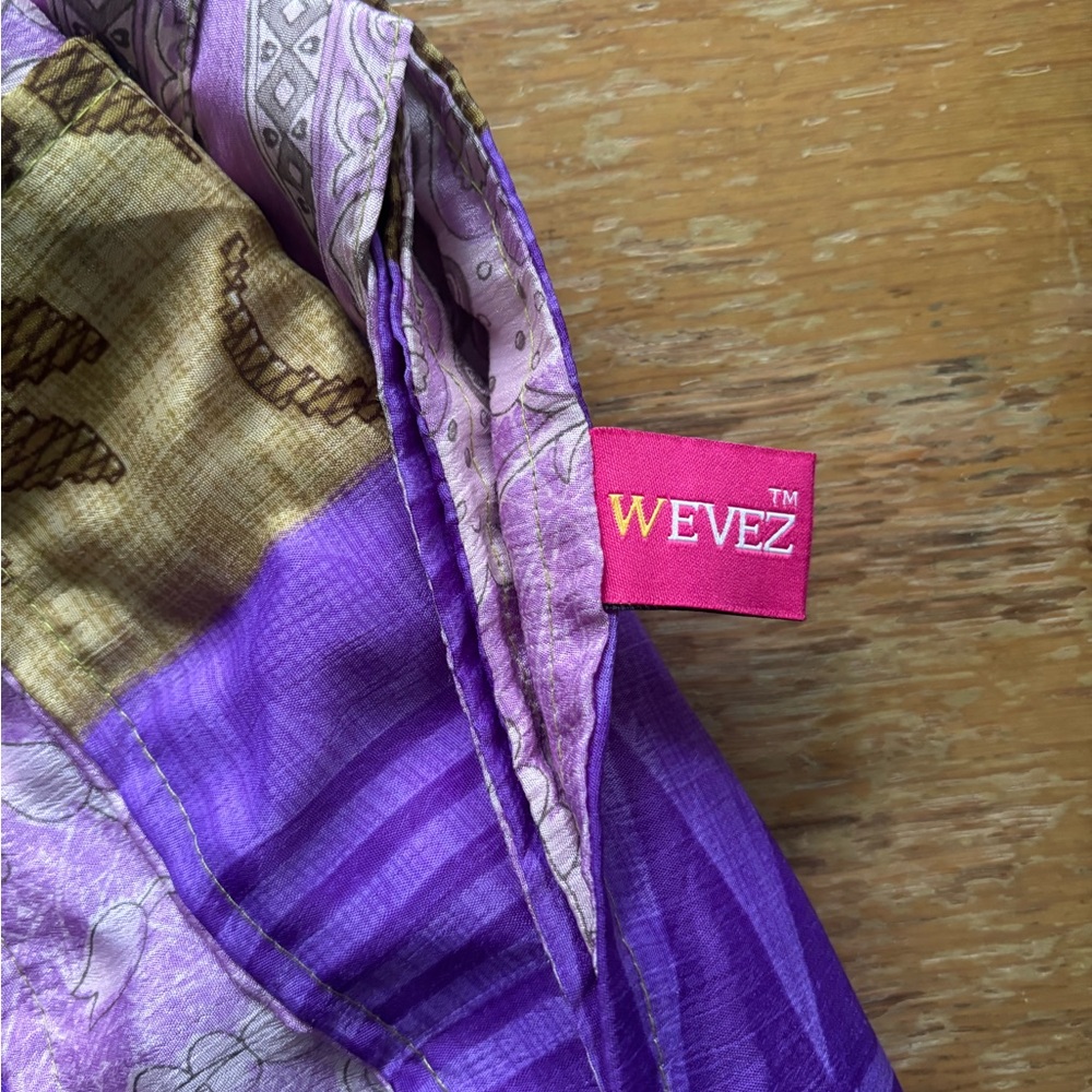 Purple Geometric Patterned Pants - image 3